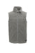 The North Face NF0A47FA Mens Sweater Fleece Full Zip Vest Heather Medium Grey Flat Front