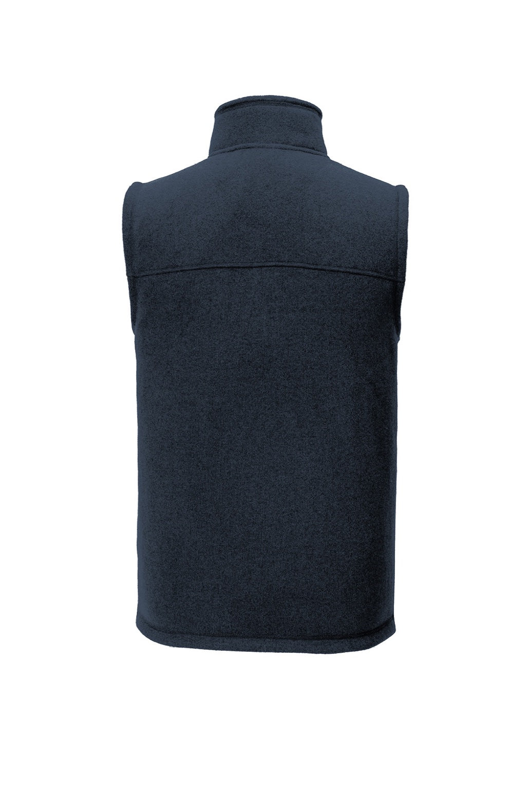 The North Face NF0A47FA Mens Sweater Fleece Full Zip Vest Heather Urban Navy Blue Flat Back