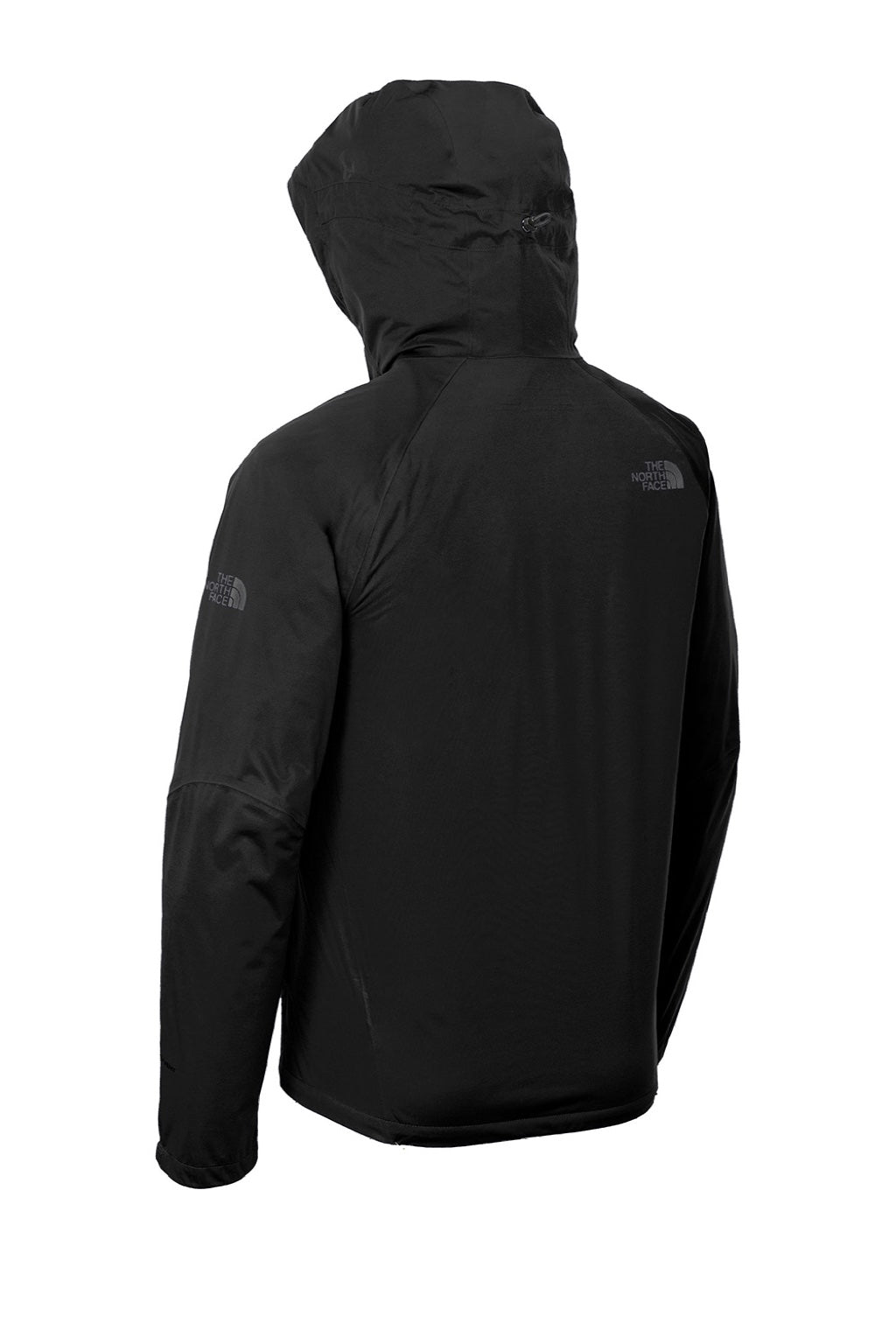 The North Face NF0A47FG Mens All Weather DryVent Windproof & Waterproof Full Zip Hooded Jacket Black Flat Back
