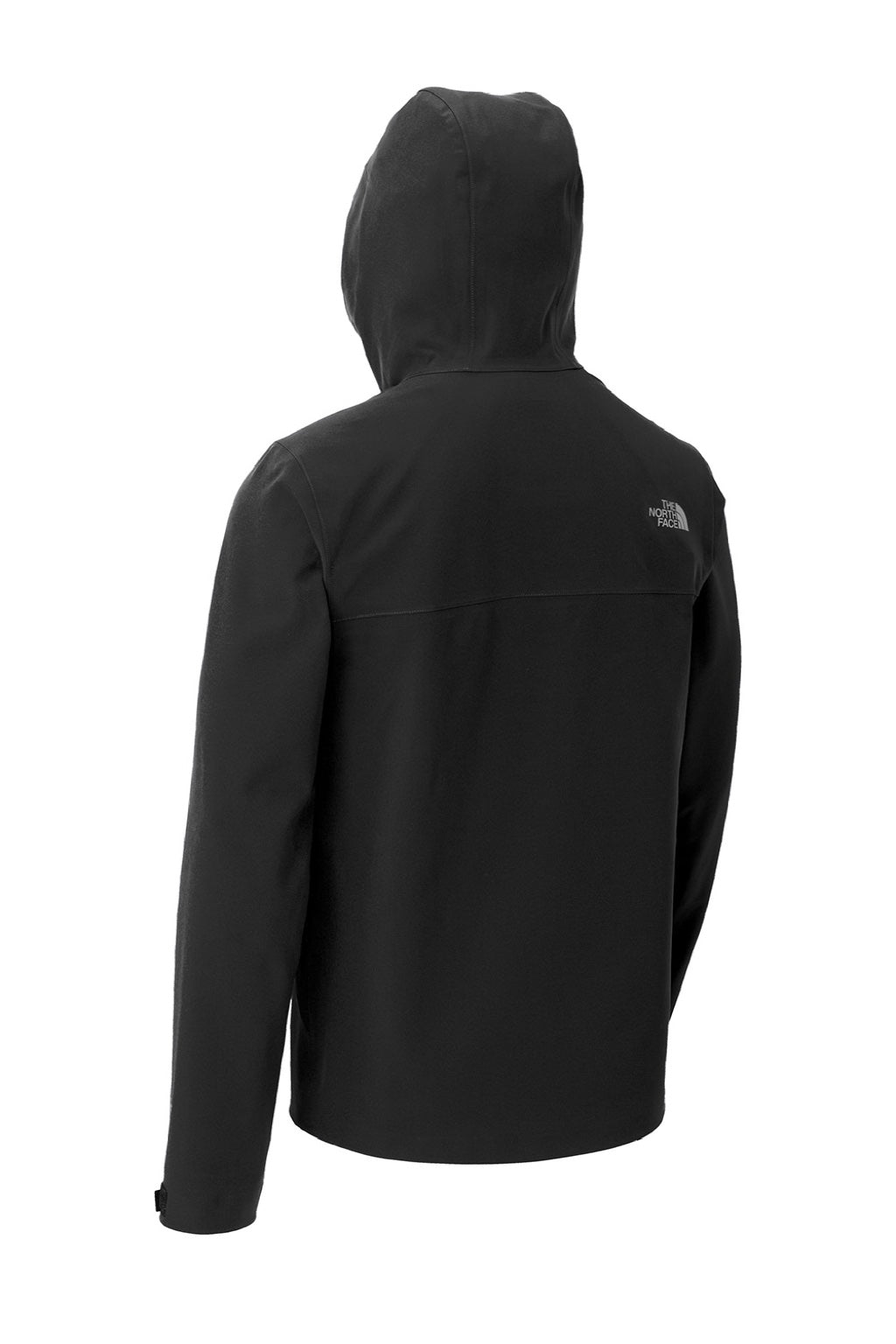 The North Face NF0A47FI Mens Apex DryVent Windproof & Waterproof Full Zip Hooded Jacket Black Flat Back