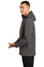 The North Face NF0A47FI Mens Apex DryVent Windproof & Waterproof Full Zip Hooded Jacket Heather Dark Grey Model Side