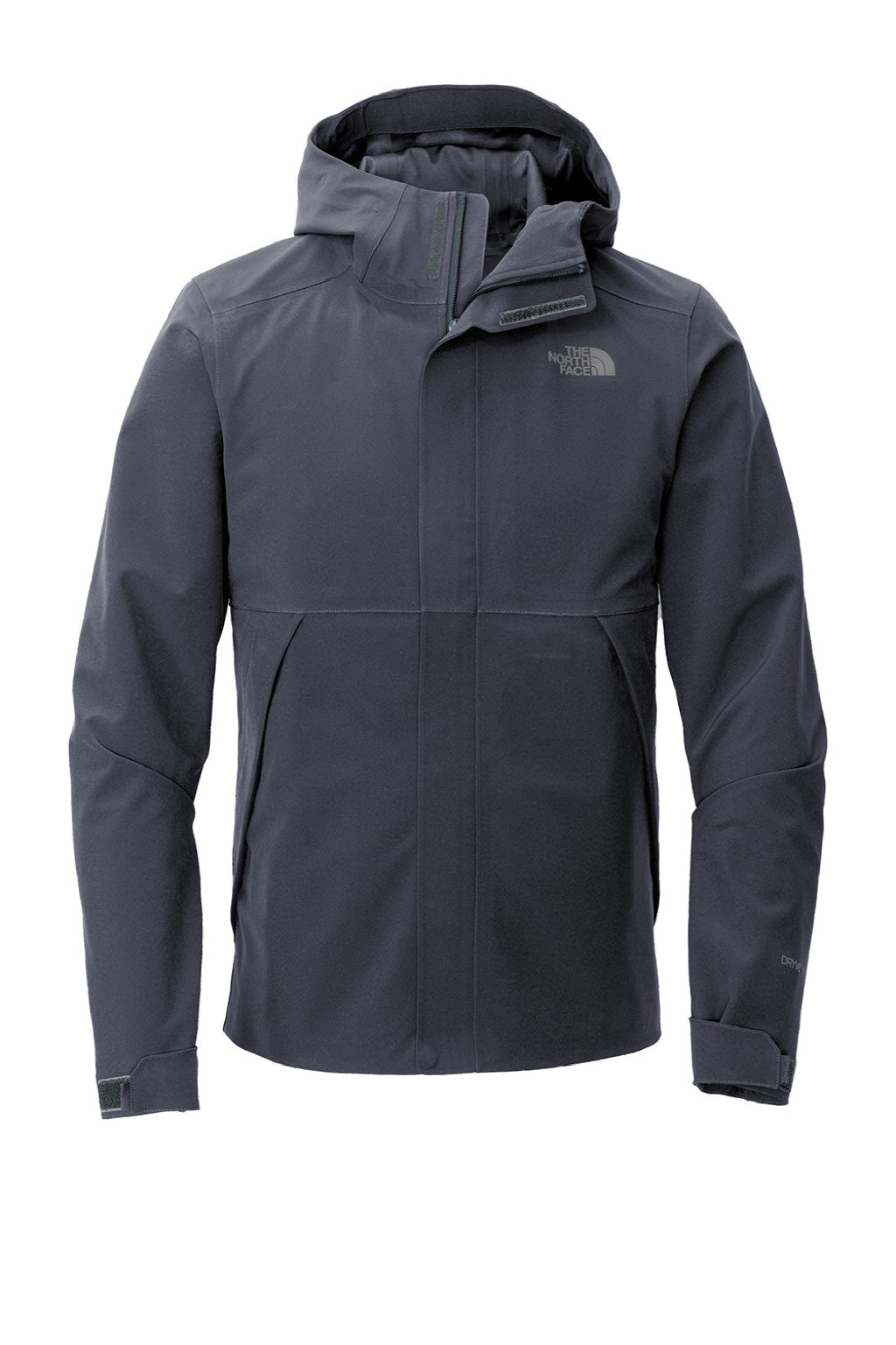 The North Face NF0A47FI Mens Apex DryVent Windproof & Waterproof Full Zip Hooded Jacket Urban Navy Blue Flat Front