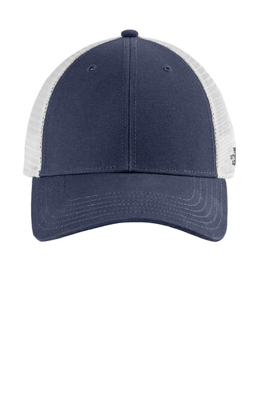 The North Face Hats NF0A4VUA Mens Ultimate Trucker Hat Urban Navy Blue/White Flat Front