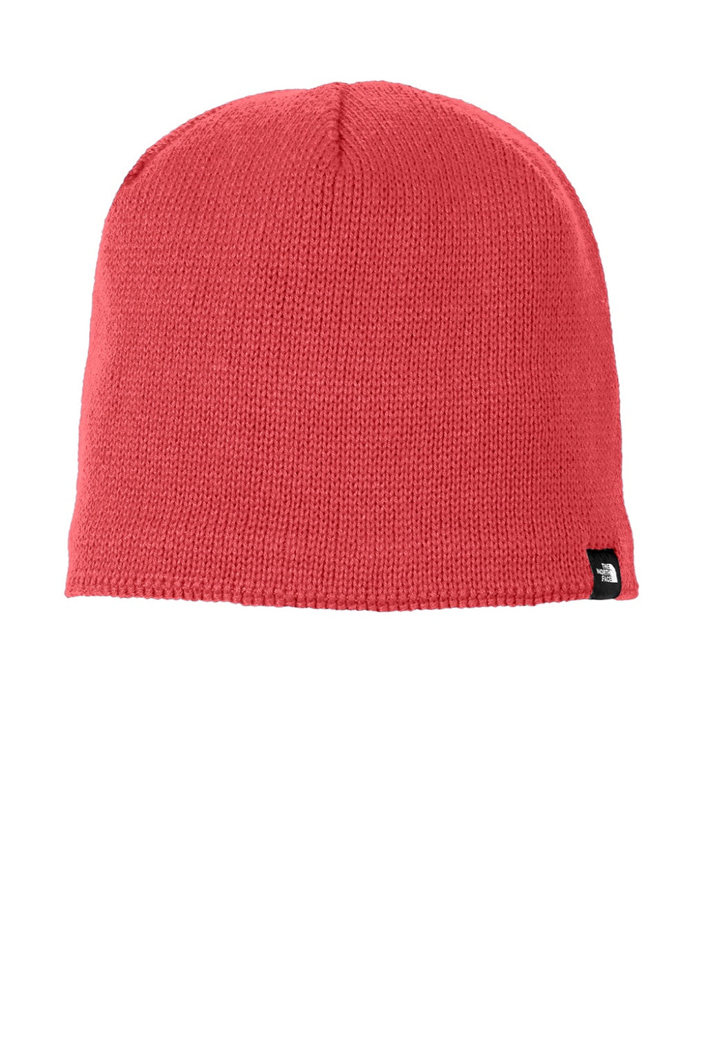 The North Face Hats NF0A4VUB Mens Mountain Beanie Cardinal Red Flat Front