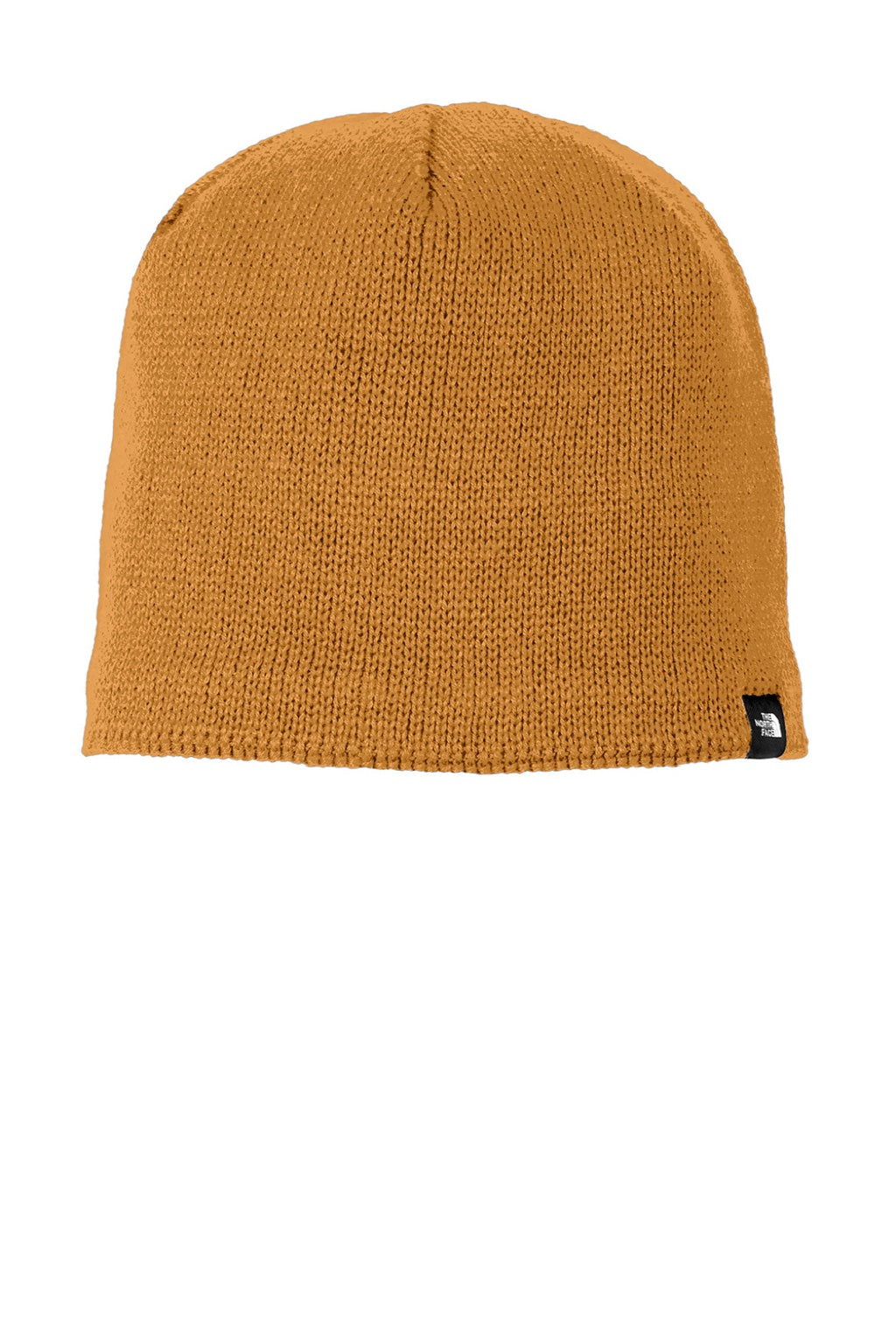 The North Face Hats NF0A4VUB Mens Mountain Beanie Timber Tan Flat Front