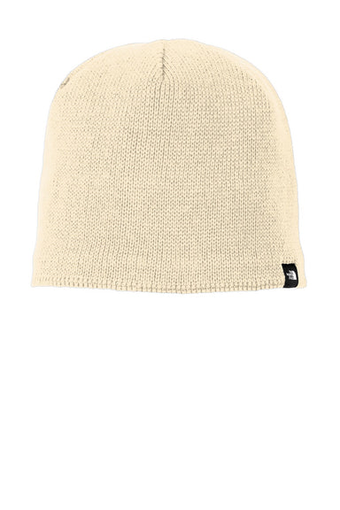 The North Face Hats NF0A4VUB Mens Mountain Beanie Vintage White Flat Front