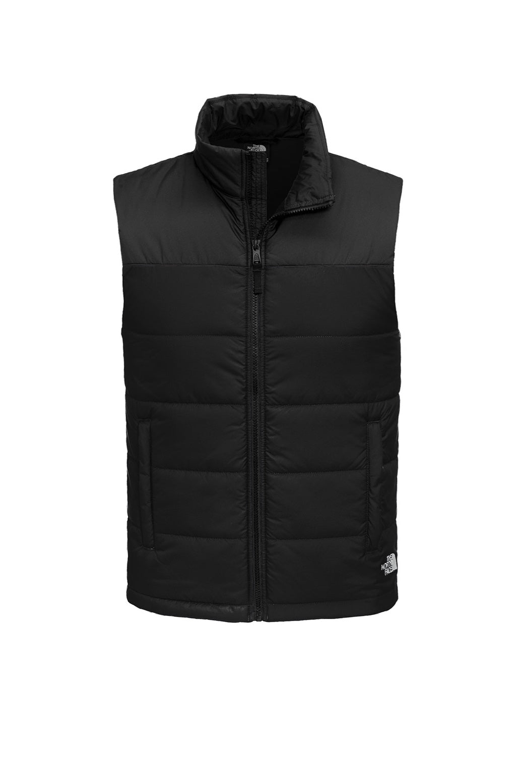 The North Face NF0A529A Mens Water Resistant Everyday Insulated Full Zip Vest Black Flat Front