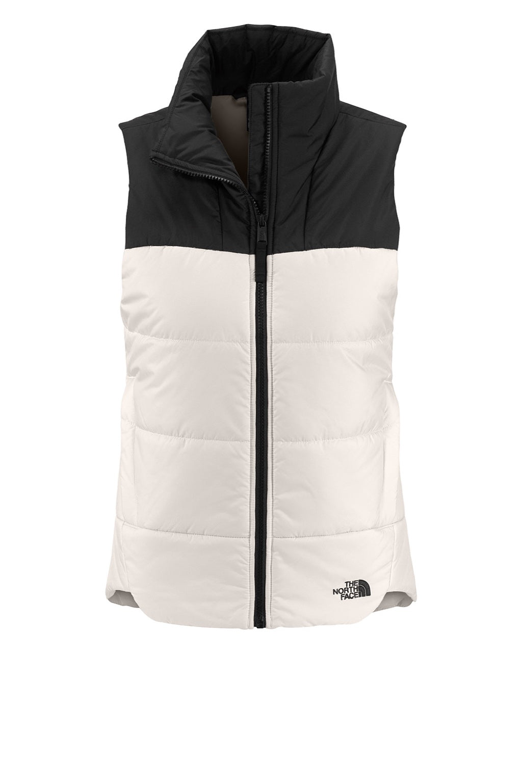 The North Face NF0A529Q Womens Water Resistant Everyday Insulated Full Zip Vest Vintage White Flat Front