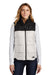 The North Face NF0A529Q Womens Water Resistant Everyday Insulated Full Zip Vest Vintage White Model Front