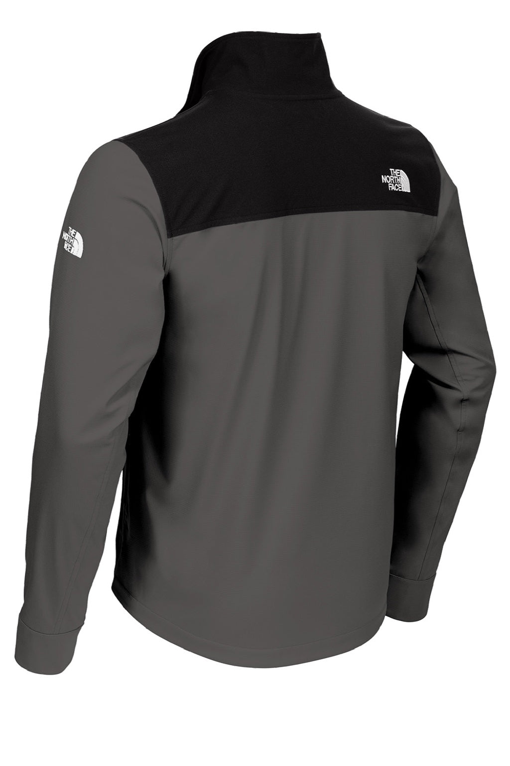 The North Face NF0A552Z Mens Castle Rock Wind & Water Resistant Full Zip Jacket Asphalt Grey Flat Back
