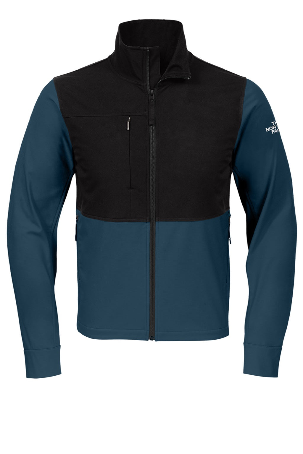 The North Face NF0A552Z Mens Castle Rock Wind & Water Resistant Full Zip Jacket Blue Wing Flat Front