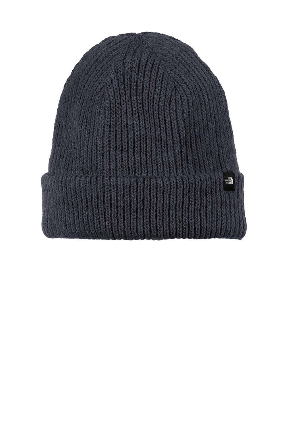 The North Face Hats NF0A7RGH Mens Circular Rib Beanie Urban Navy Blue Flat Front