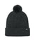 The North Face Hats NF0A7RGI Mens Pom Beanie Heather Black Flat Front
