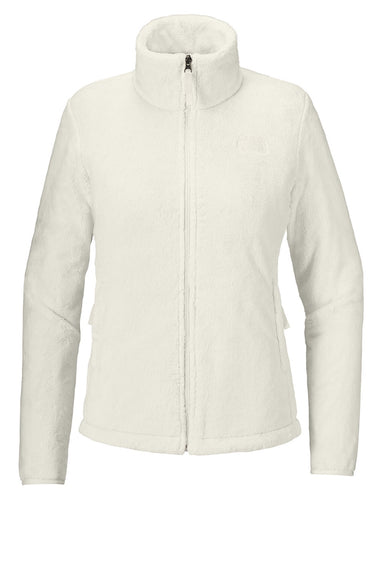 The North Face NF0A7UQJ Mens Osito Full Zip Fleece Jacket Dune White Flat Front