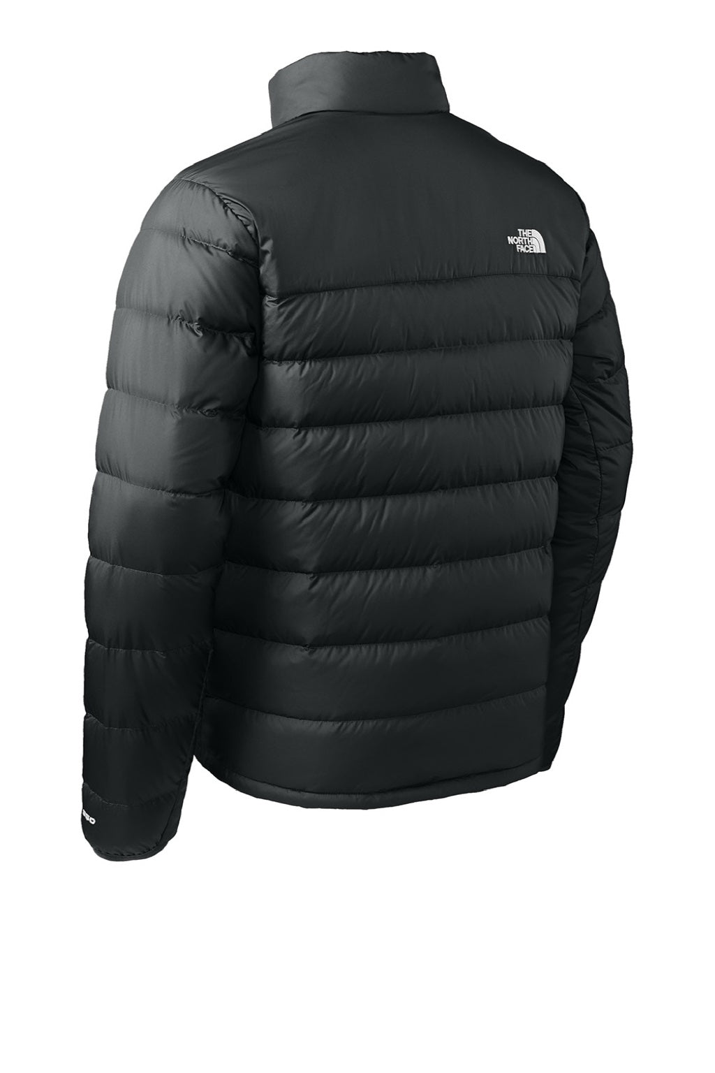The North Face NF0A7V4F Mens Down Hybrid Water Resistant Full Zip Jacket Black Flat Back