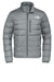 The North Face NF0A7V4F Mens Down Hybrid Water Resistant Full Zip Jacket Heather Medium Grey Flat Front