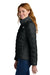 The North Face NF0A7V4G Womens Down Hybrid Water Resistant Full Zip Jacket Black Model Side