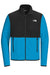 The North Face NF0A7V4J Mens Glacier Fleece Full Zip Jacket Hero Blue/Black Flat Front