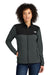 The North Face NF0A7V4K Womens Glacier Fleece Full Zip Jacket Asphalt Grey/Black Model Front