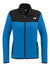 The North Face NF0A7V4K Womens Glacier Fleece Full Zip Jacket Hero Blue/Black Flat Front