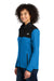 The North Face NF0A7V4K Womens Glacier Fleece Full Zip Jacket Hero Blue/Black Model Side
