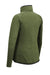 The North Face NF0A7V62 Womens Skyline Full Zip Fleece Jacket Heather Clover Green Flat Back