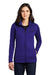 The North Face NF0A7V62 Womens Skyline Full Zip Fleece Jacket Lapis Blue Model Front