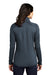The North Face NF0A7V62 Womens Skyline Full Zip Fleece Jacket Heather Urban Navy Blue Model Back