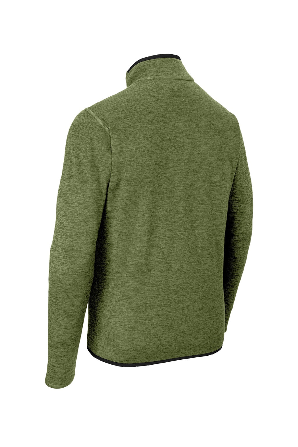 The North Face NF0A7V64 Mens Skyline Full Zip Fleece Jacket Heather Clover Green Flat Back