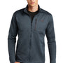 The North Face Mens Skyline Full Zip Fleece Jacket - Heather Urban Navy Blue