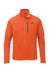 The North Face NF0A7V64 Mens Skyline Full Zip Fleece Jacket Heather Zion Orange/Urban Navy Blue Flat Front