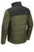 The North Face NF0A7V6J Mens Everyday Water Resistant Insulated Full Zip Jacket Burnt Olive Green Flat Back