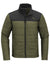 The North Face NF0A7V6J Mens Everyday Water Resistant Insulated Full Zip Jacket Burnt Olive Green Flat Front