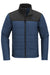 The North Face NF0A7V6J Mens Everyday Water Resistant Insulated Full Zip Jacket Shady Blue Flat Front