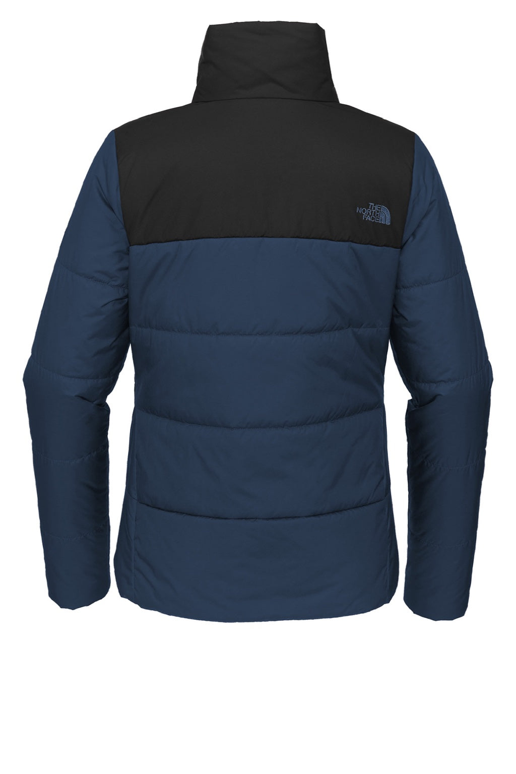 The North Face NF0A7V6K Womens Everyday Water Resistant Insulated Full Zip Jacket Shady Blue Flat Back