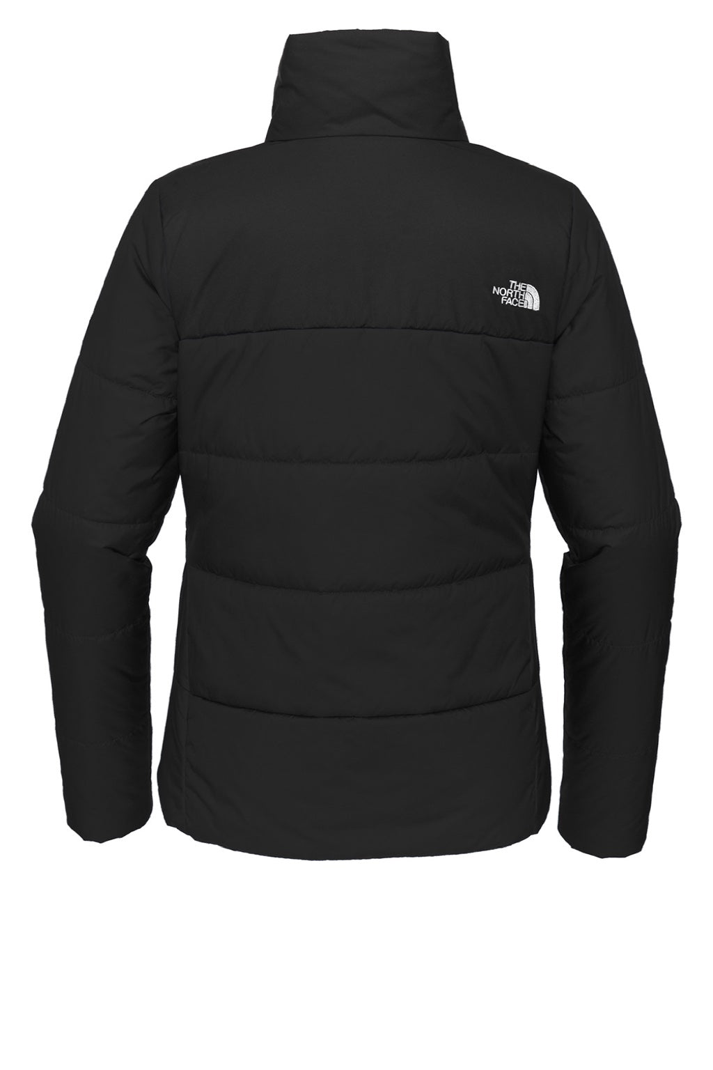 The North Face NF0A7V6K Womens Everyday Water Resistant Insulated Full Zip Jacket Black Flat Back