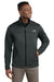 The North Face NF0A88D5 Mens Ridgewall Wind & Water Resistant Soft Shell Full Zip Jacket Heather Dark Grey Model Front