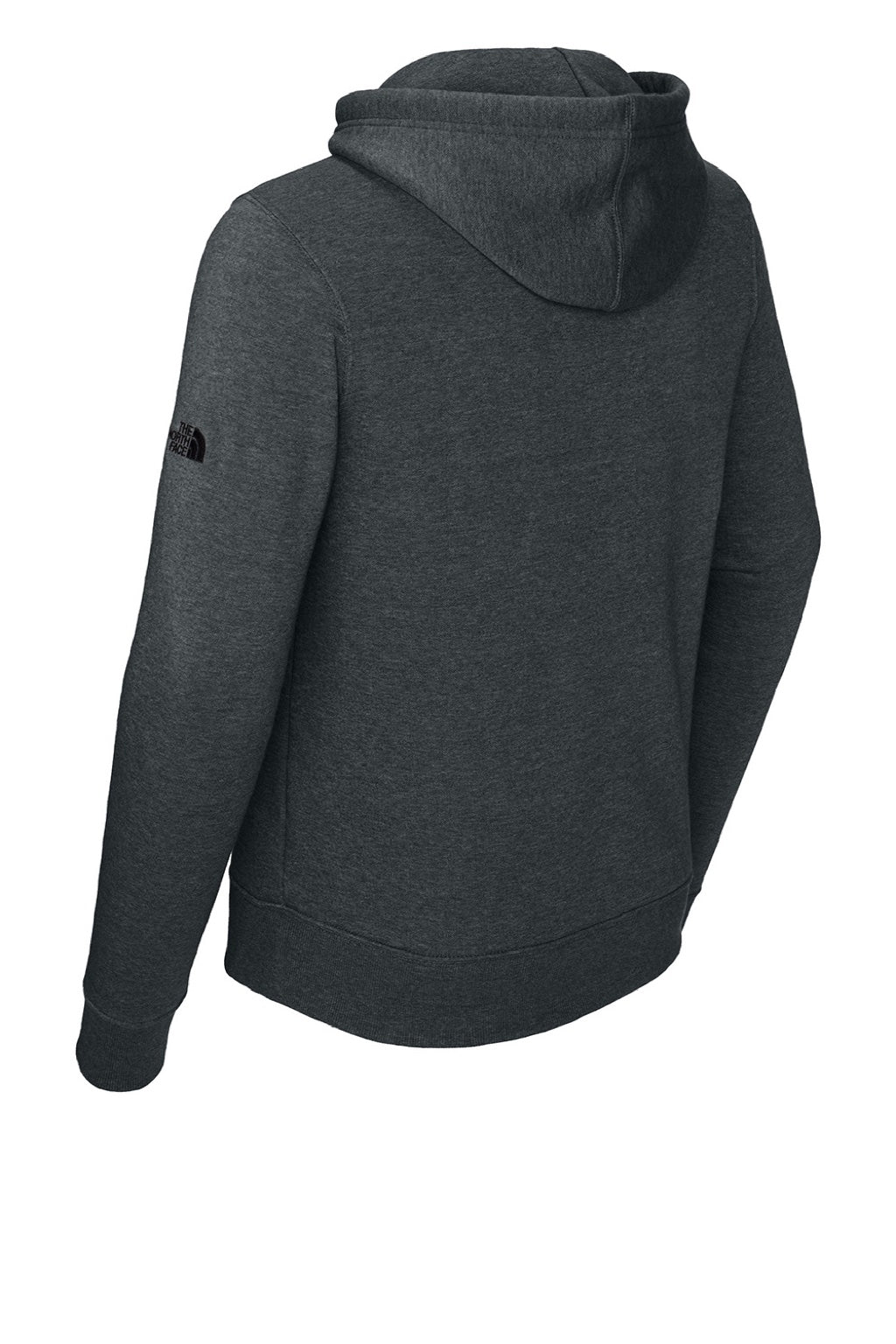 The North Face NF0A8AU0 Mens Hooded Sweatshirt Hoodie w/ Pouch Pocket Heather Black Flat Back