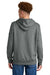 The North Face NF0A8AU0 Mens Hooded Sweatshirt Hoodie w/ Pouch Pocket Heather Medium Grey Model Back