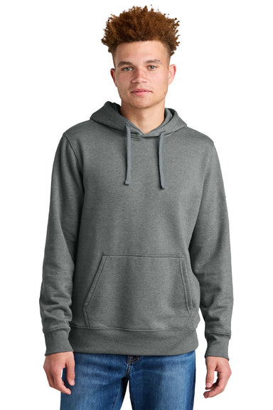 The North Face NF0A8AU0 Mens Hooded Sweatshirt Hoodie w/ Pouch Pocket Heather Medium Grey Model Front