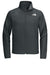 The North Face NF0A8BUD Mens Barr Lake Water Resistant Soft Shell Full Zip Jacket Heahter Dark Asphalt Grey Flat Front