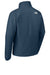 The North Face NF0A8BUD Mens Barr Lake Water Resistant Soft Shell Full Zip Jacket Heather Dark Shady Blue Flat Back
