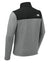 The North Face NF0A8BUQ Mens Highest Peak Fleece Full Zip Jacket Heather Medium Grey/Black Flat Back