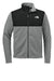 The North Face NF0A8BUQ Mens Highest Peak Fleece Full Zip Jacket Heather Medium Grey/Black Flat Front