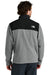 The North Face NF0A8BUQ Mens Highest Peak Fleece Full Zip Jacket Heather Medium Grey/Black Model Back