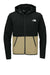 The North Face NF0A8BUS Mens Double Knit Full Zip Hooded Sweatshirt Hoodie w/ Pockets Khaki Stone/Black Flat Front