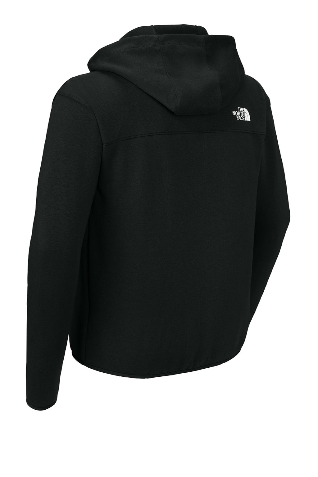 The North Face NF0A8BUS Mens Double Knit Full Zip Hooded Sweatshirt Hoodie w/ Pockets Black Flat Back