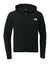 The North Face NF0A8BUS Mens Double Knit Full Zip Hooded Sweatshirt Hoodie w/ Pockets Black Flat Front