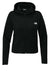 The North Face NF0A8BUT Womens Double Knit Full Zip Hooded Sweatshirt Hoodie w/ Pockets Black Flat Front