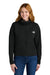 The North Face NF0A8BUT Womens Double Knit Full Zip Hooded Sweatshirt Hoodie w/ Pockets Black Model Front
